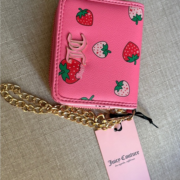 Juicy Couture Pink and Red Wallet with Strawberry Design - Picture 3 of 4